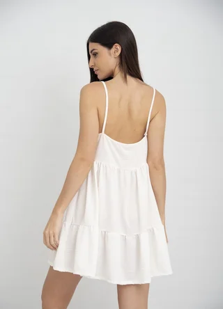 Solero corto fantasia con volado  - Vista 5