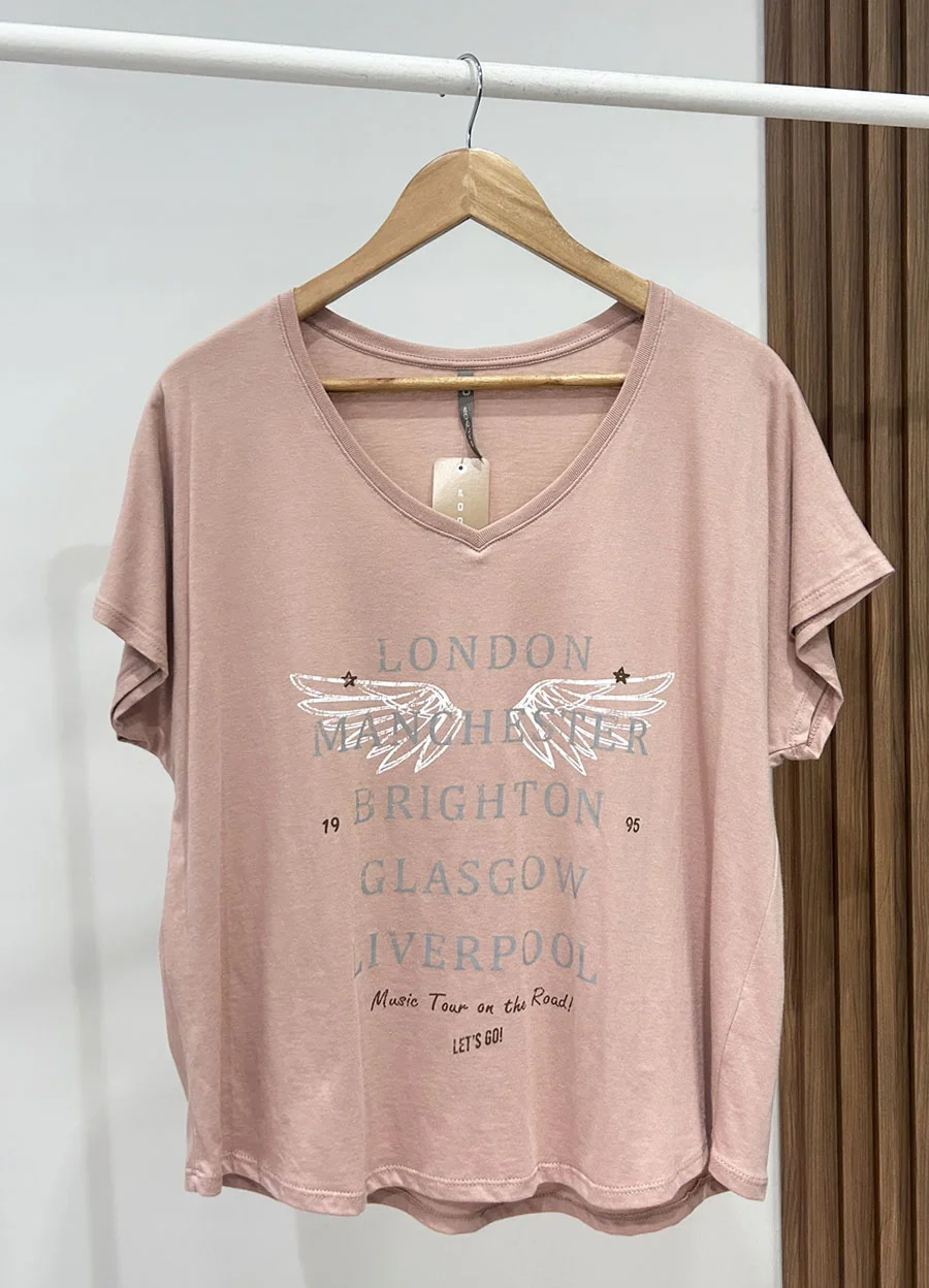 Remera LONDON MANCHESTER