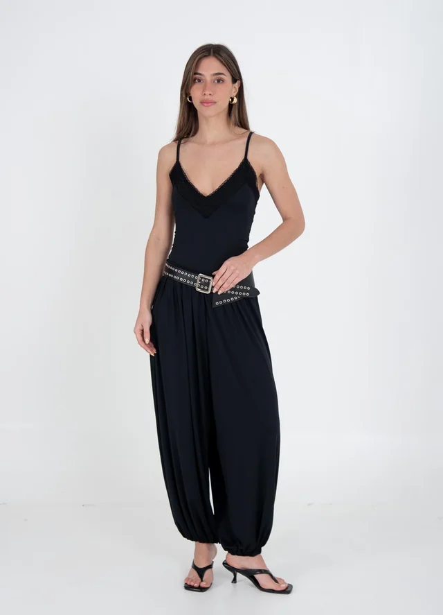 Pantalon balloon microfigra
