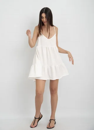 Solero corto fantasia con volado  - Vista 4