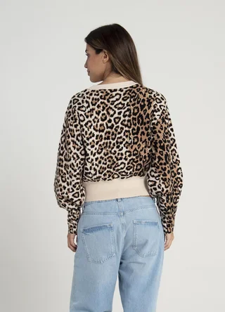 Sweater print combinado  - Vista 3