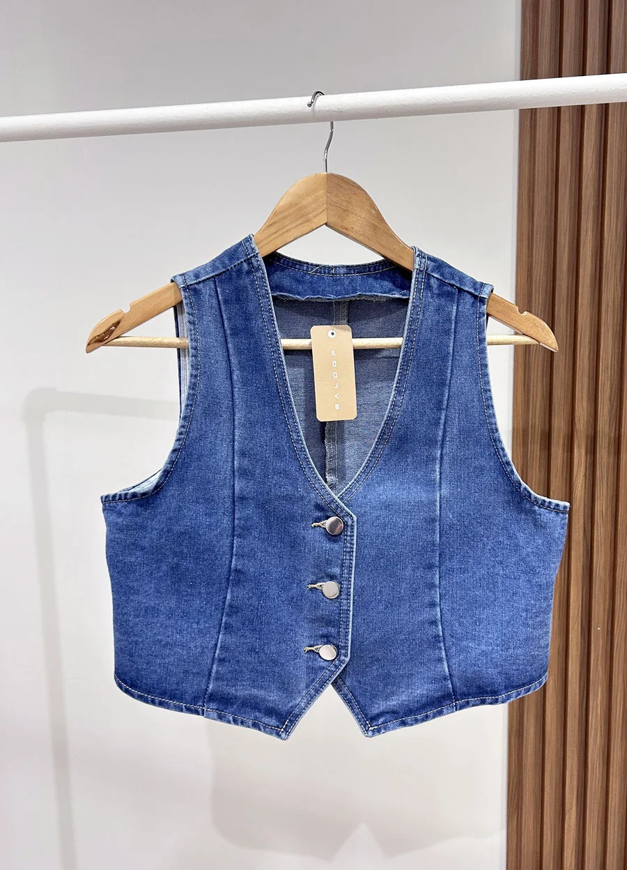 Chaleco denim 