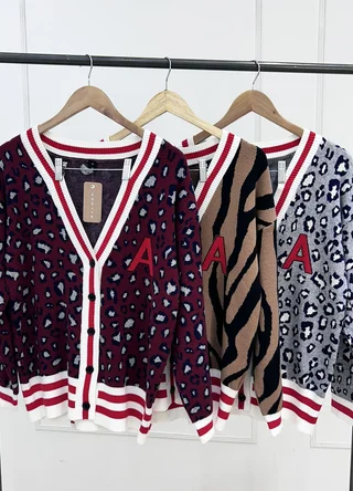 Cardigan college estampado  - Vista 5