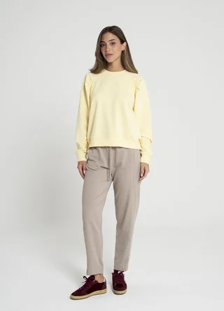 Buzo rustico con spandex y frunce en hombro - Vista 2