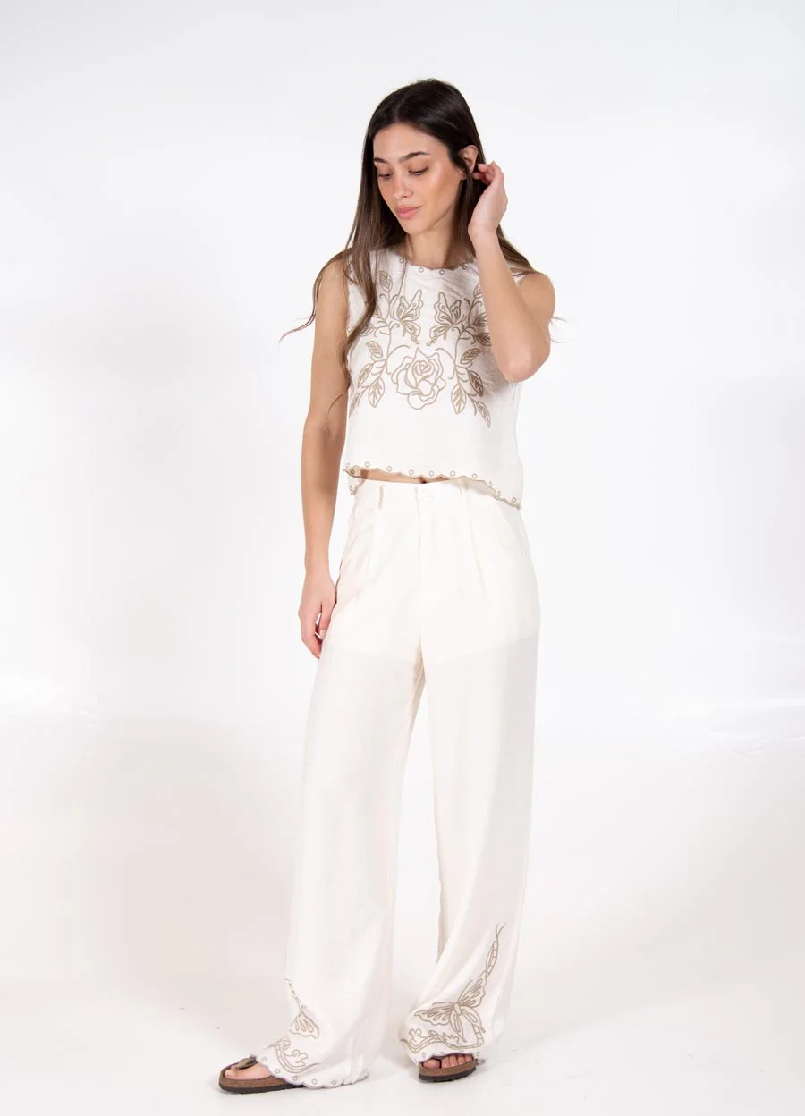 Conjunto bordado sedita 