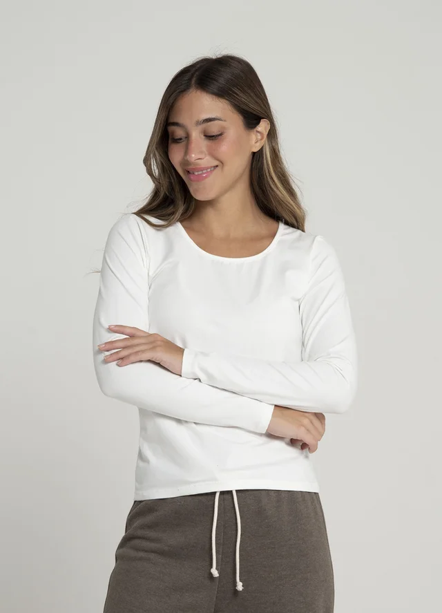 Remera basica manga larga 