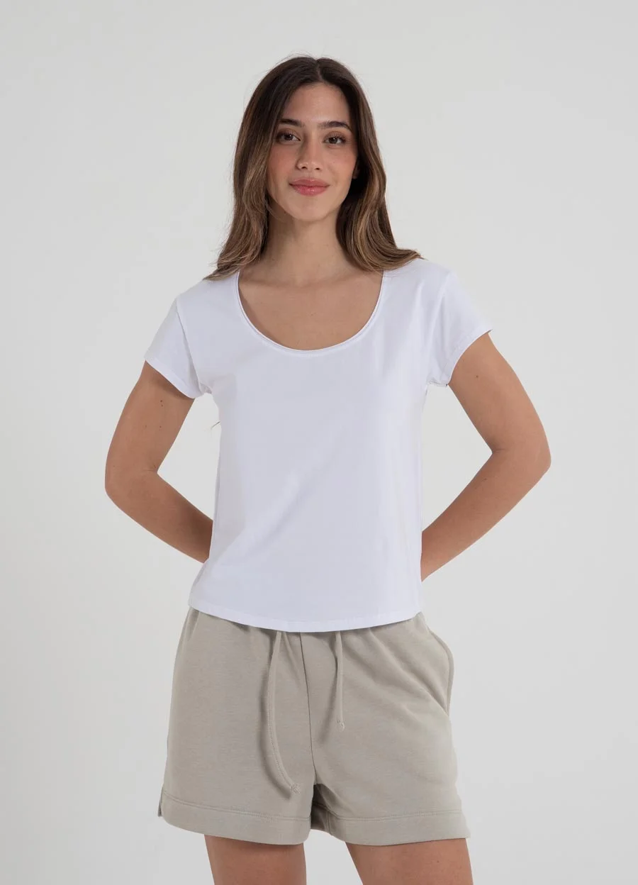 Remera jry spandex escote redondo 