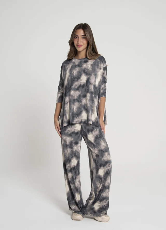 Remeron batik con tajos delanteros