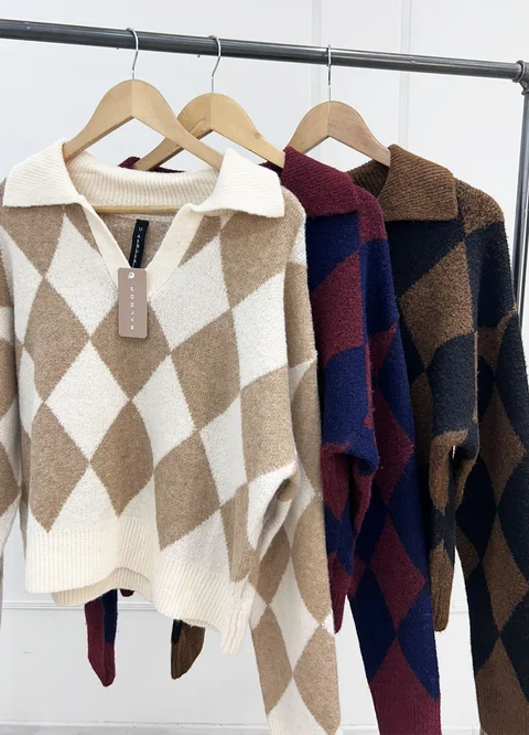 Sweater chomba rombos 