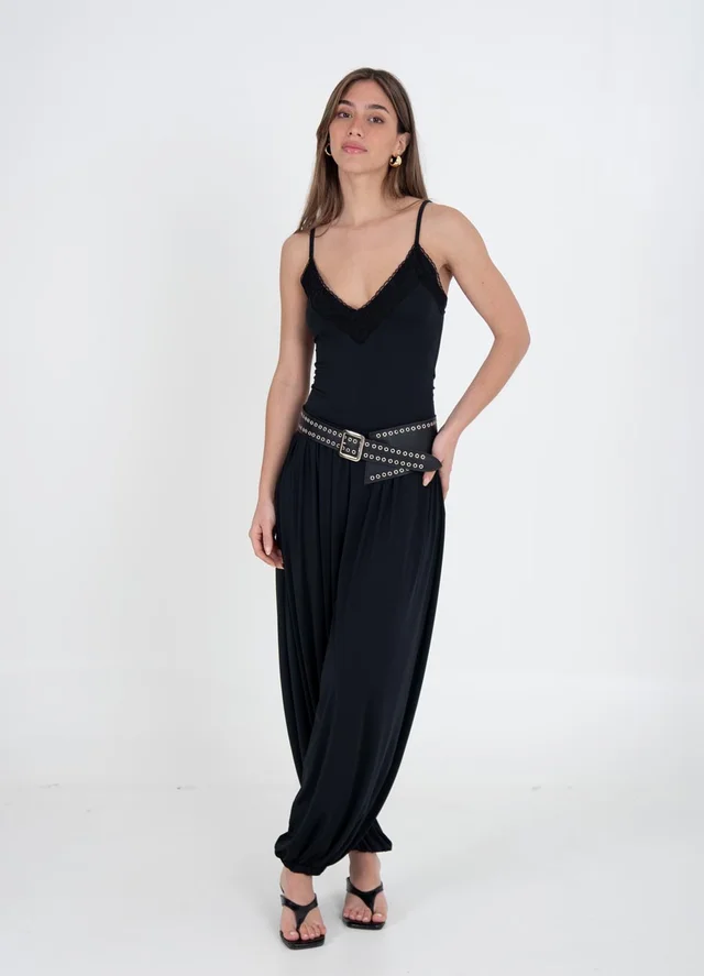 Pantalon balloon microfibra