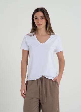  Remera escote V basica jry spandex - Vista 2