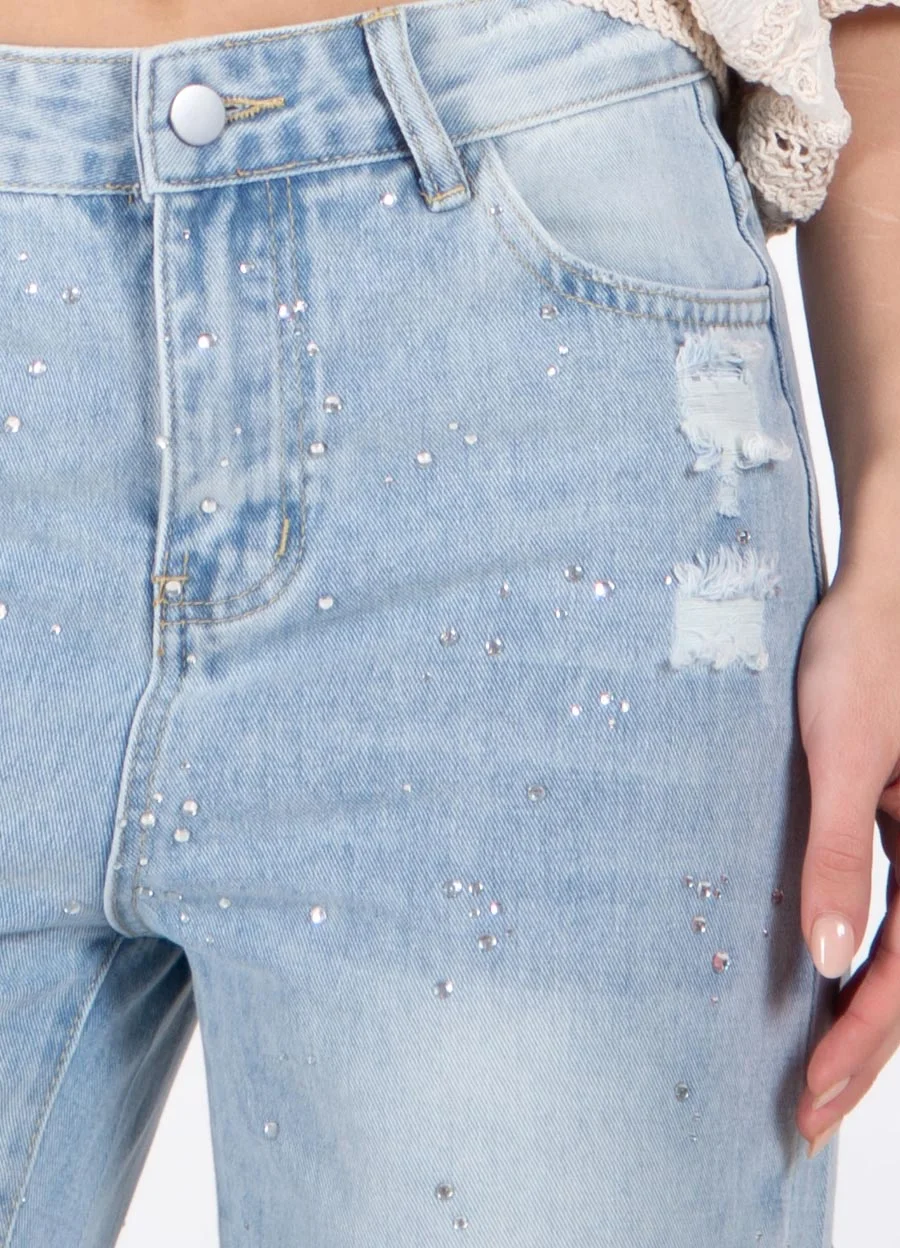 Jean full strass 