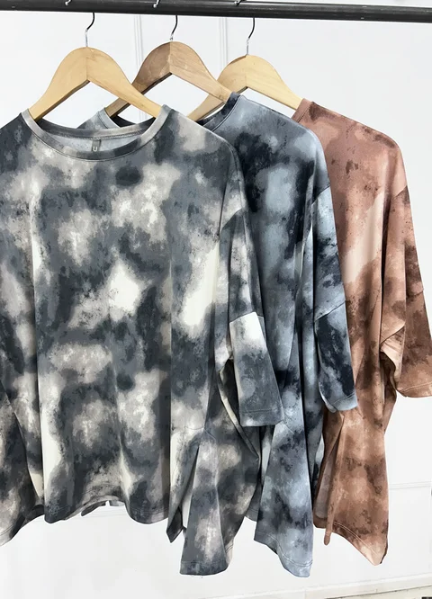 Remeron batik con tajos delanteros