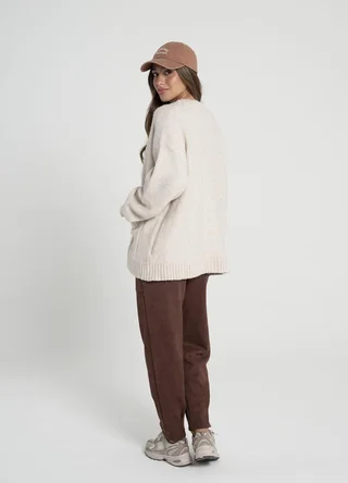 Cardigan lisco con bolsillos  - Vista 6