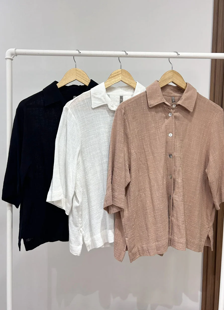 Camisa lino algodon 
