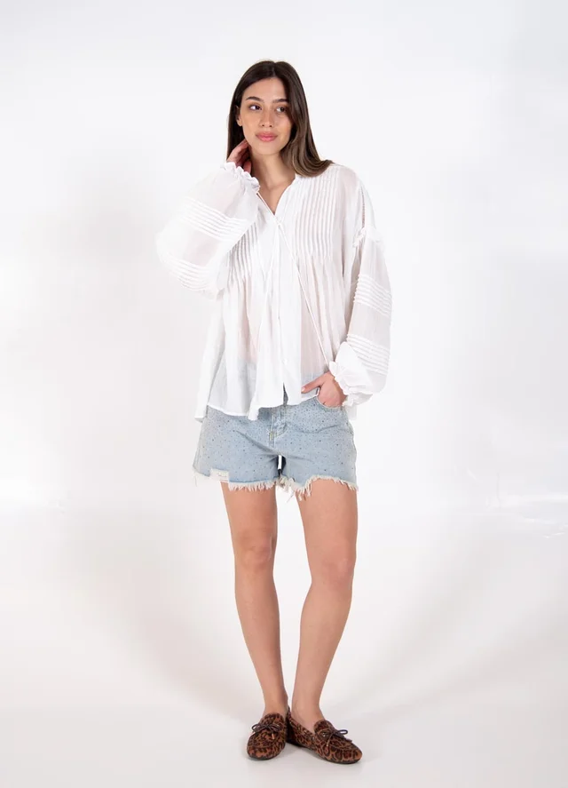 Short de jean full strass 