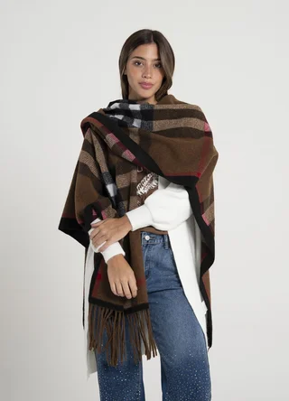 Ruana estampada  - Vista 3