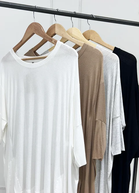 Remeron morley con recorte tajo delantero 