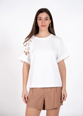 Remera calada 1 hombro  - Vista 1