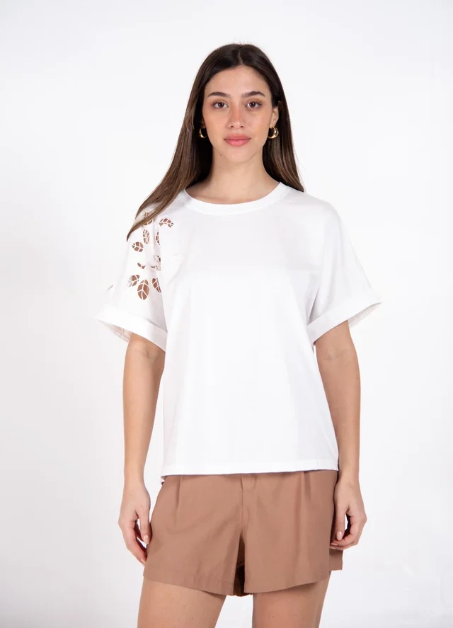 Remera calada 1 hombro 
