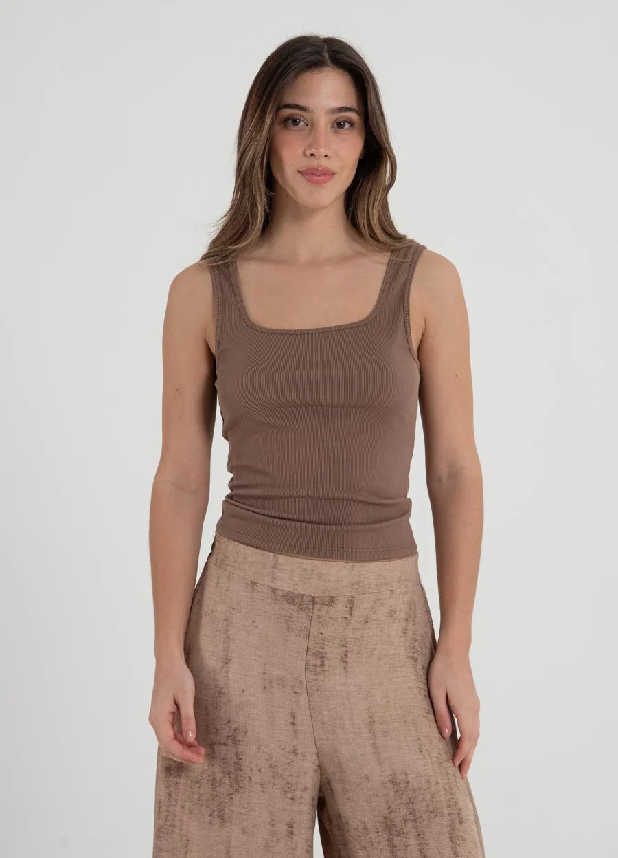 Musculosa morley soft escote cuadrado 