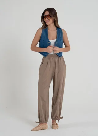 Chaleco denim  - Vista 3
