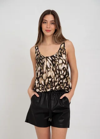 Musculosa campanita microfira print  - Vista 1