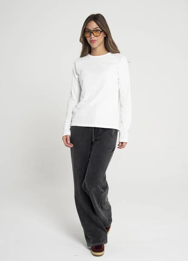 Remera m/larga flame manga ranglan 