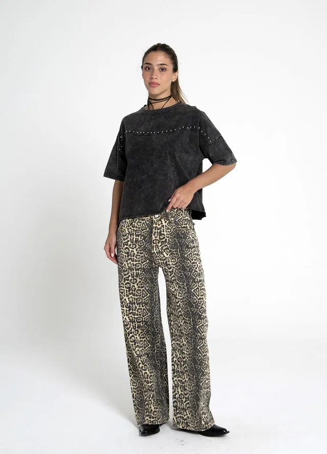 Remera prelavada al corte 