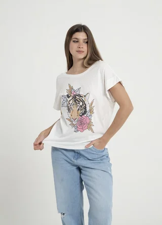 Remera TIGRE FLORES - Vista 1