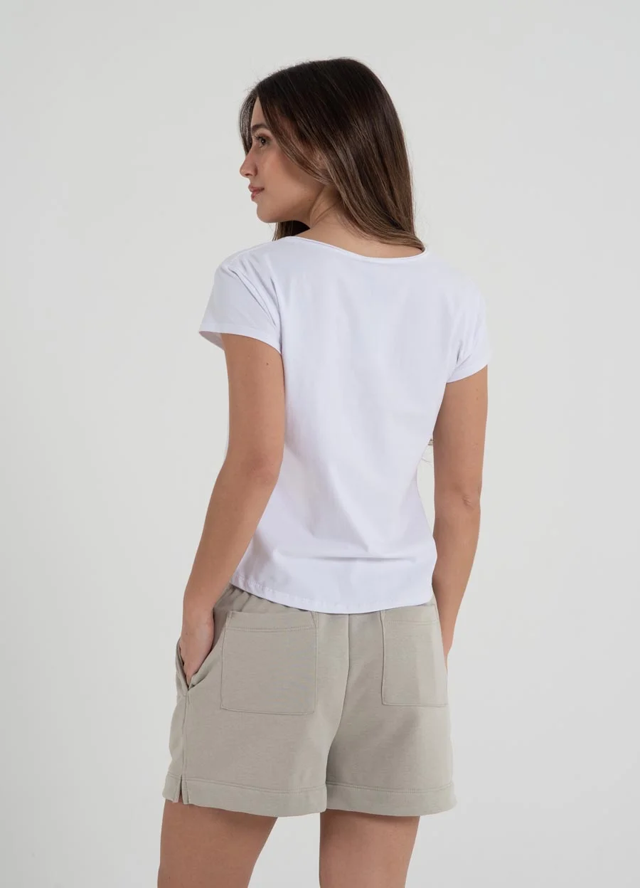 Remera jry spandex escote redondo 
