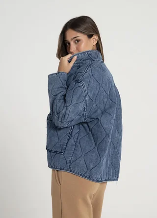 Campera denim matelasse - Vista 4