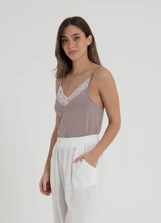 Musculosa jry spandex c/puntilla  - Vista 4