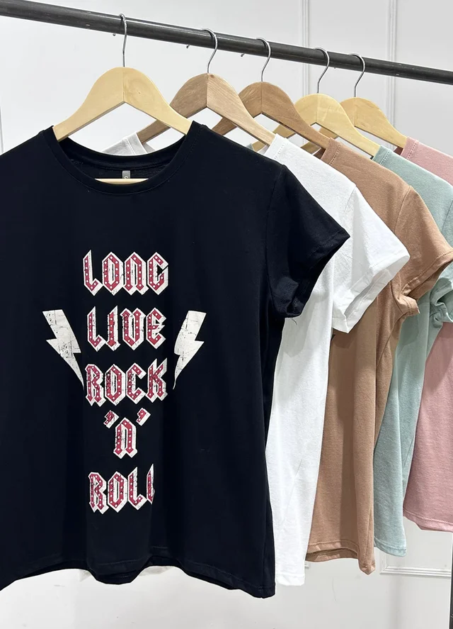 Remera LONG LIVE ROCK 