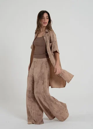 Camisola creppe estampado  - Vista 6