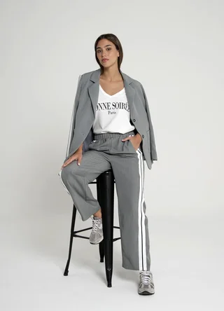 Saco sastreo con tira lateral  - Vista 2