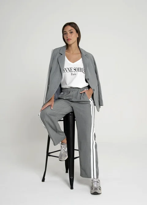 Saco sastreo con tira lateral 