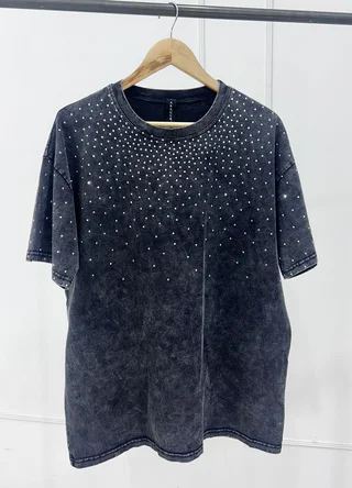 Remeron pre lavado con strass  - Vista 5