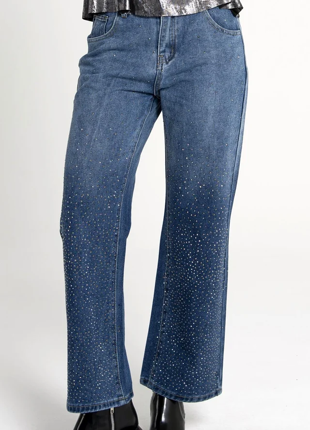 Jean con strass degrade 