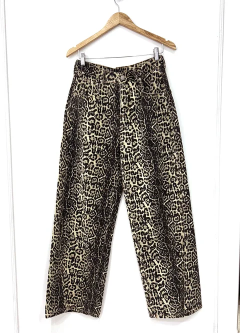 Pantalon denim print 