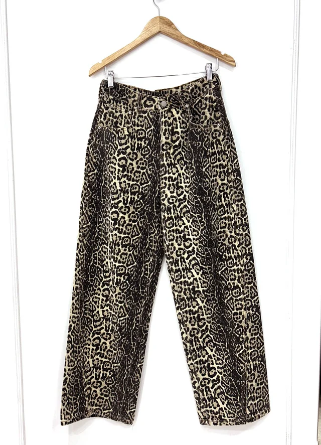 Pantalon denim print 