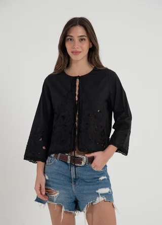 Camisa calada para atar  - Vista 1