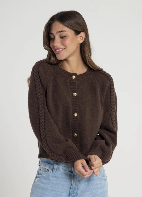 Saco tejido tenza en manga 