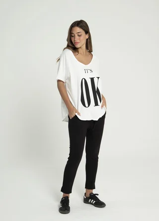 Babucha lanilla deportiva con tajito  - Vista 2