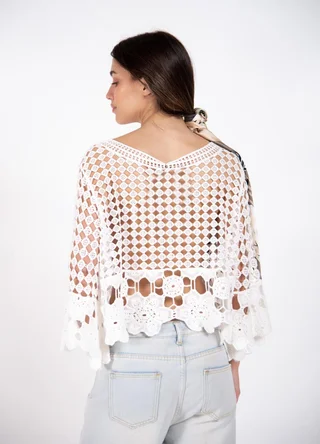 Blusa tejida con cordon  - Vista 6