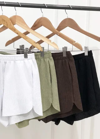 Short creppe arrugado  - Vista 4