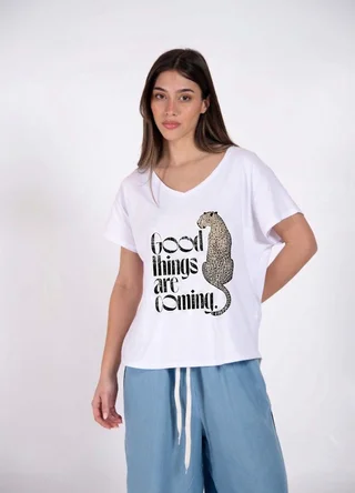 Remera GOOD THINGS LEOPARDO  - Vista 2