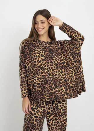 Remeron print con tajos delanteros  - Vista 3