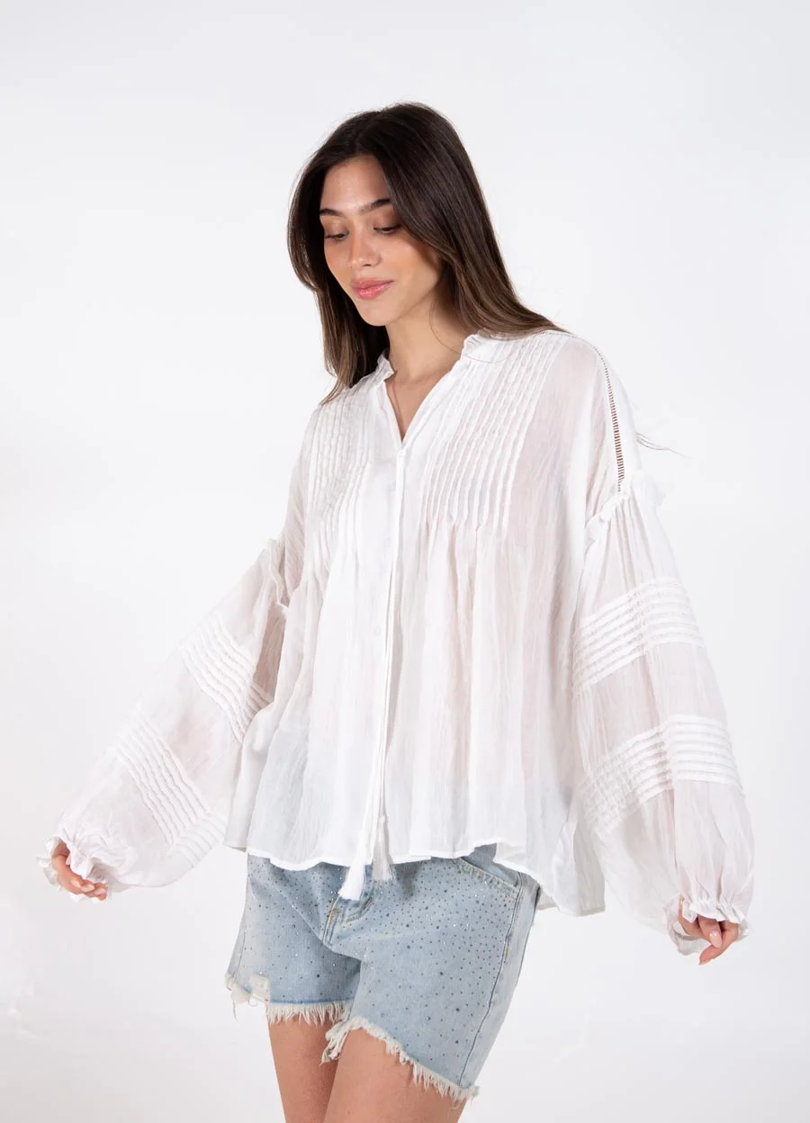 Camisola BOHO con tablas 