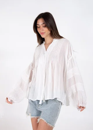 Camisola BOHO con tablas  - Vista 2